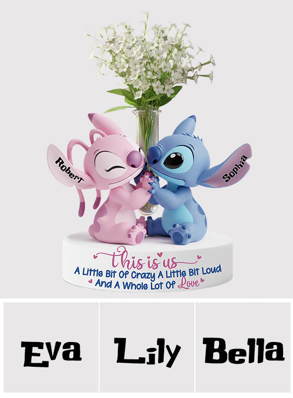 This Is Us - Personalized Ohana Custom Shape Acrylic Flower Vase