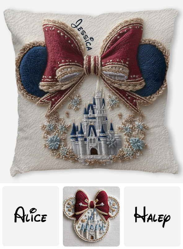 Magical Castle - Personalized Mouse Throw Pillow