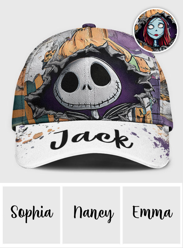 Nighttime Fantasy Duo Custom Name - Personalized Nightmare Classic Cap