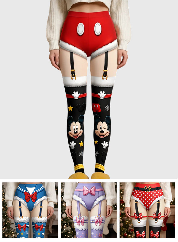 Funny Naughty Mouse - Personalized Mouse Women Pantyhose Tights