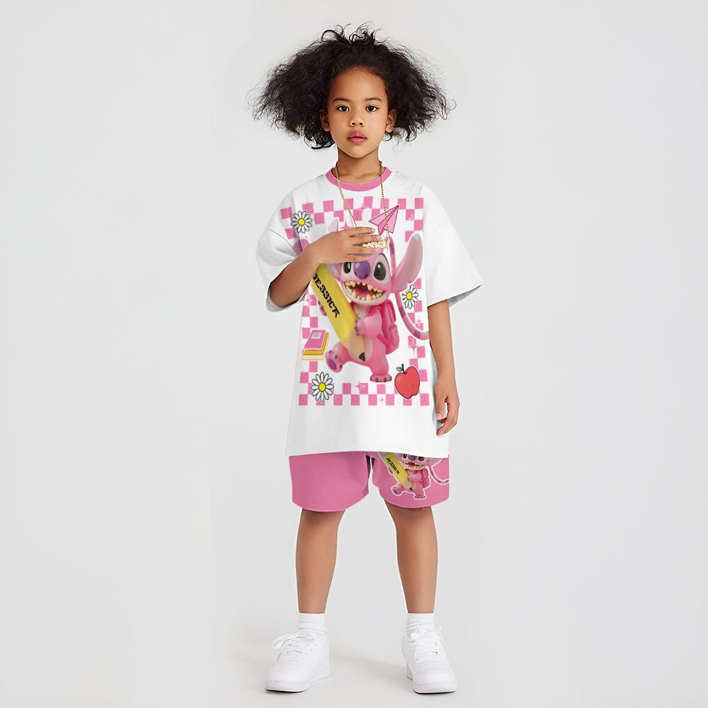 Back To School - Personalized Ohana Kid T-shirt & Shorts