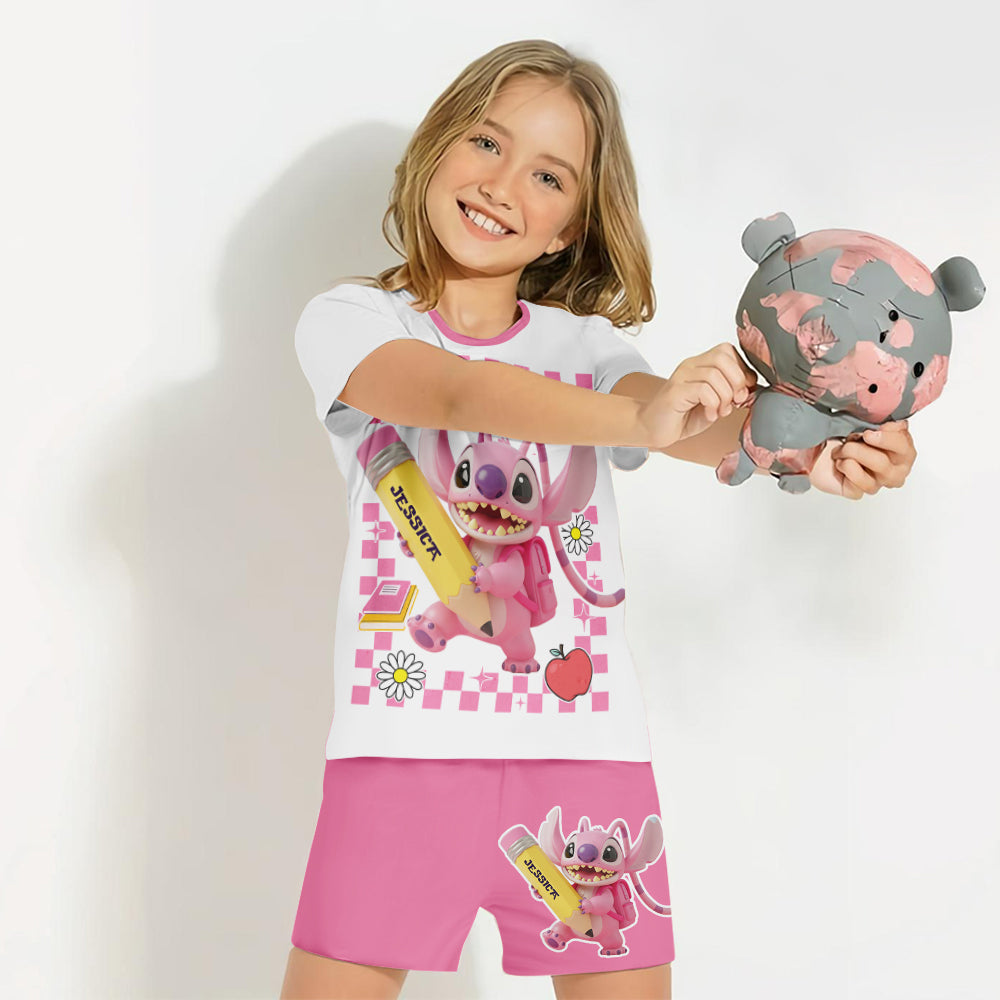 Back To School - Personalized Ohana Kid T-shirt & Shorts