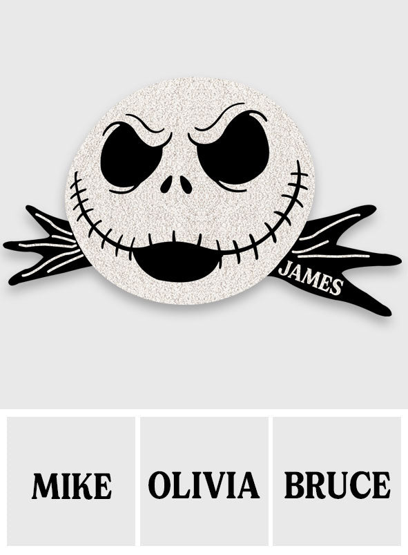 Happy Jack - Personalized Nightmare Shaped Doormat/ Rug