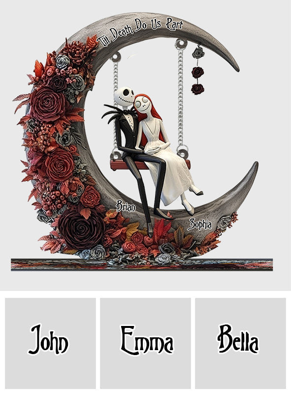 Till Death Do Us Part - Personalized Nightmare Plaque With Charm