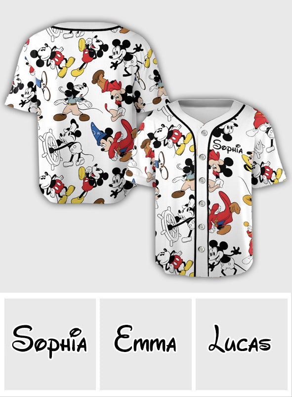 Magical Moments - Personalized Mouse Baseball Jersey