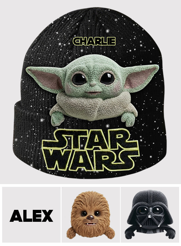 Movie Characters - Personalized The Force Beanie Hat With Patches
