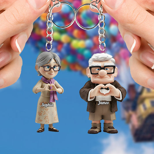 You & Me - Personalized Couple Keychain