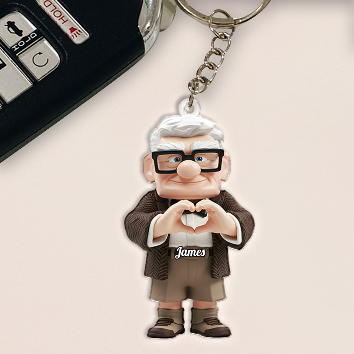 You & Me - Personalized Couple Keychain