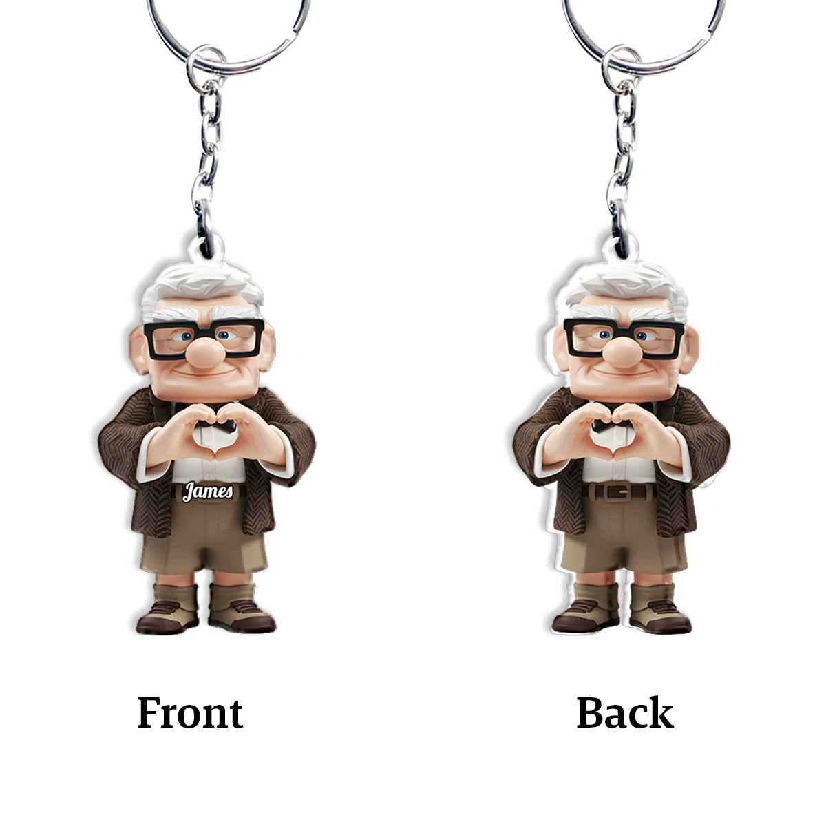 You & Me - Personalized Couple Keychain