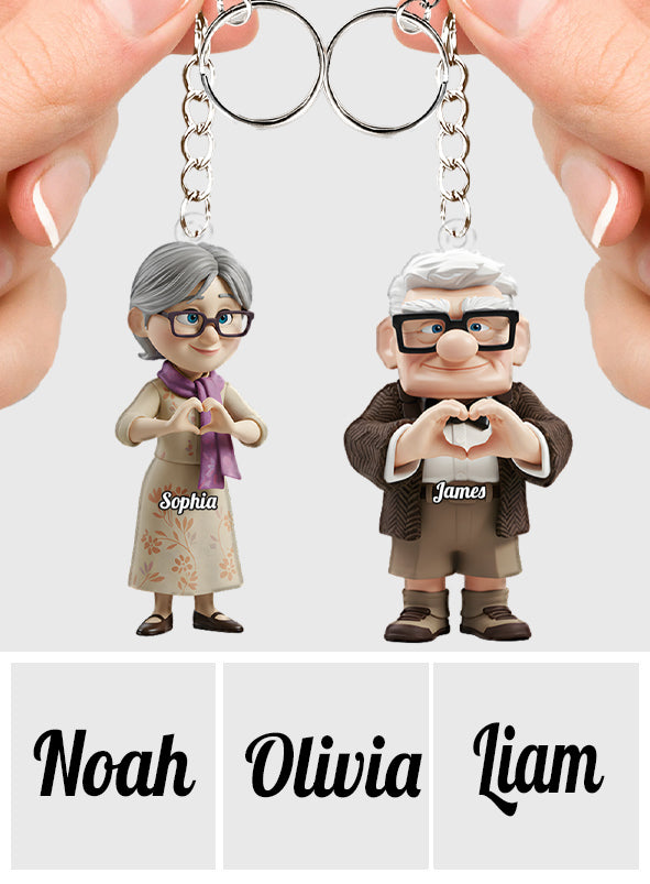 You & Me - Personalized Couple Keychain