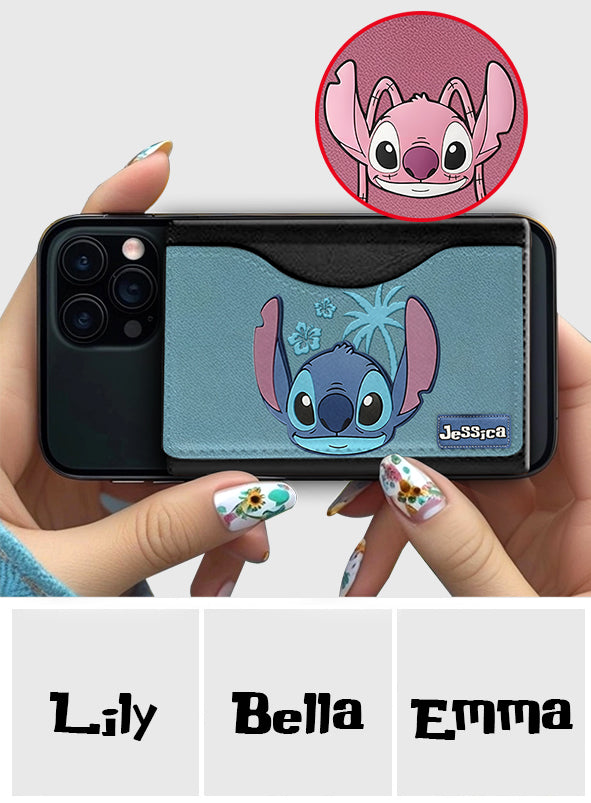 Ohana Alien Custom Name - Personalized Ohana Magsafe Wallet