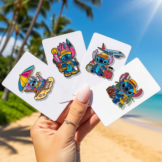 Blue Monster Traveling - Personalized Ohana Pin