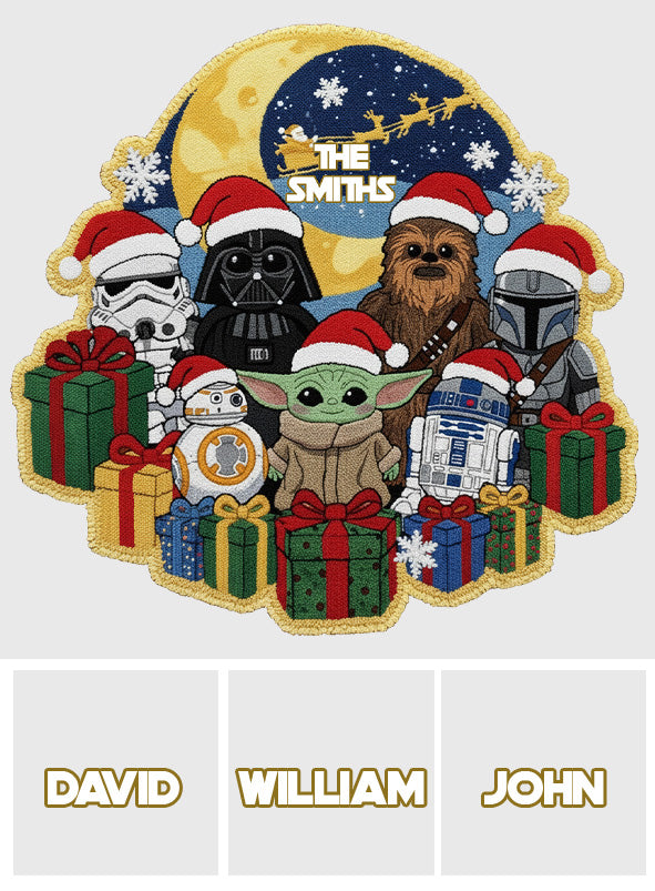 Merry Christmas - Personalized The Force Non-Slip Tufted Rug