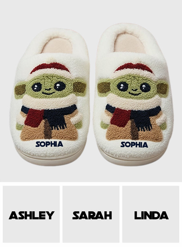 Merry Christmas - Personalized The Force Slippers