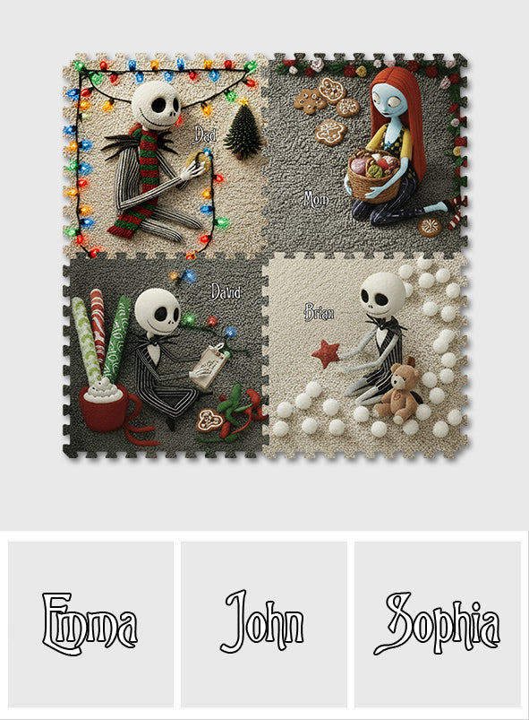 Bone to Be Jolly - Personalized Nightmare Non-Slip Tufted Rug