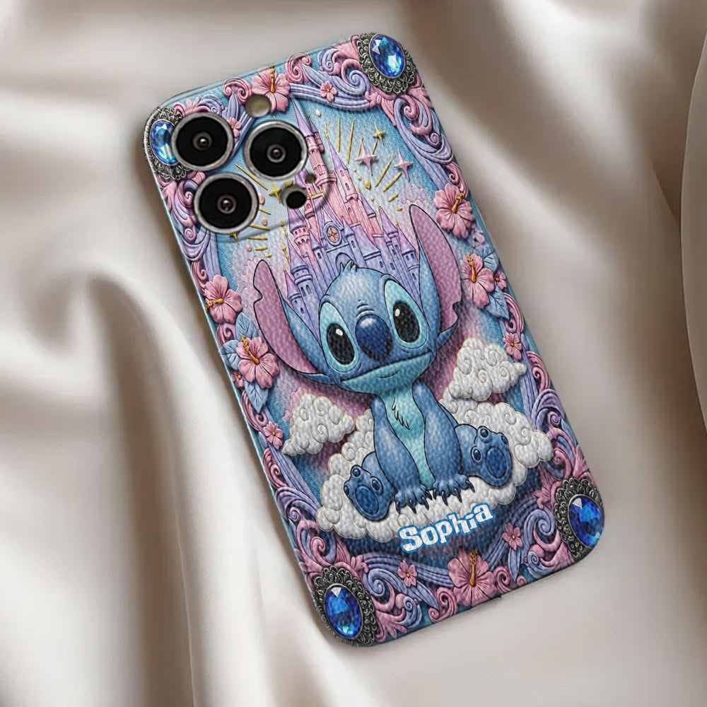 Blue Ohana - Personalized Ohana Leather Phone Case