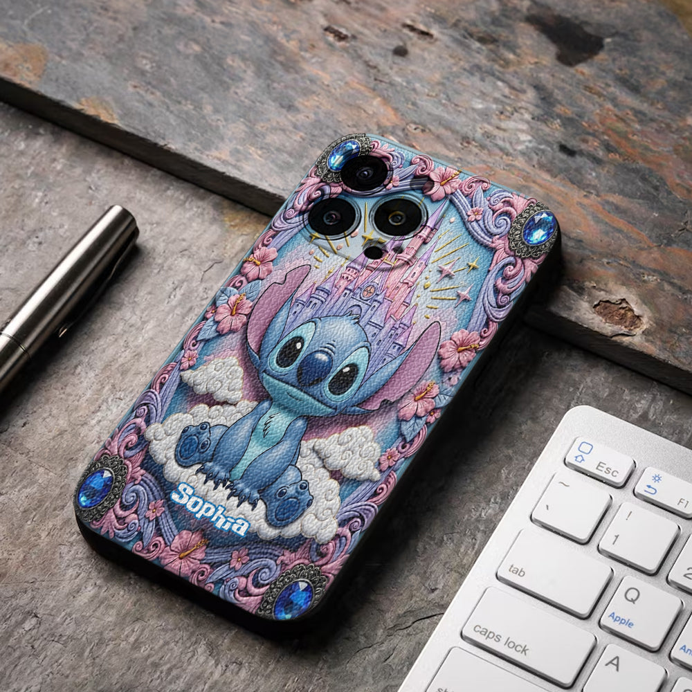 Blue Ohana - Personalized Ohana Leather Phone Case