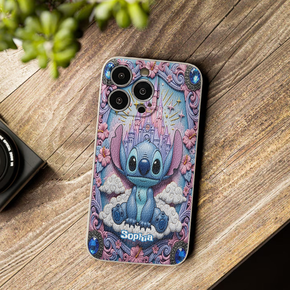 Blue Ohana - Personalized Ohana Leather Phone Case