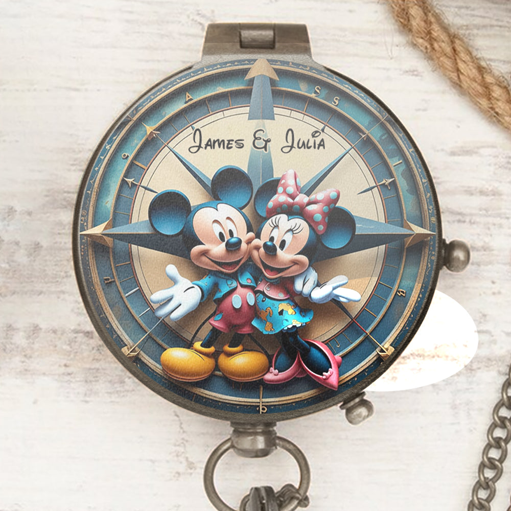Always Find Your Way Home To Me - Personalized Couple Compass