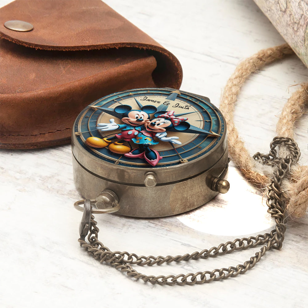 Always Find Your Way Home To Me - Personalized Couple Compass
