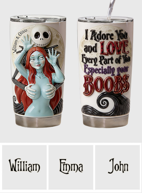 Naughty Spooky Couple - Personalized Nightmare Tumbler