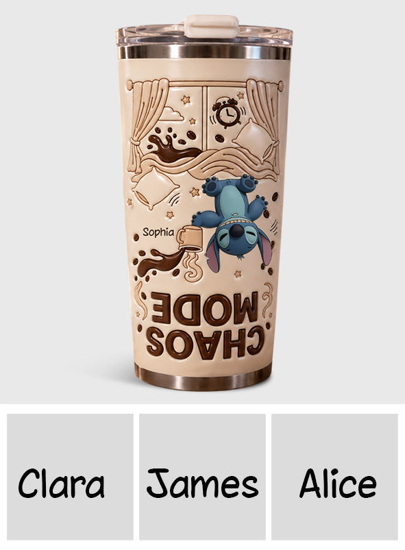 Chaos Mode Up Side Down - Personalized Ohana Tumbler