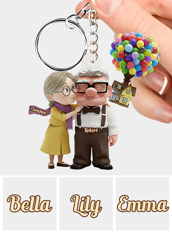 You Are My Greatest Adventure - Personalized Mouse Keychain