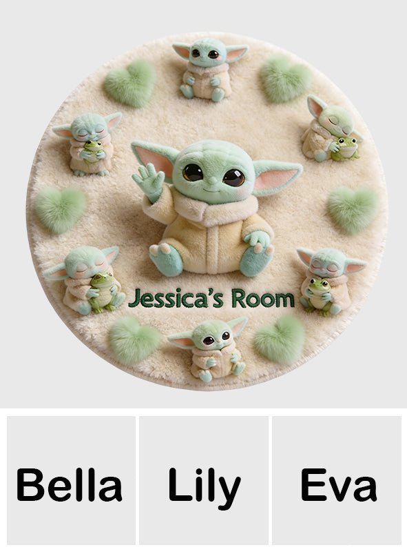 Cute Baby - Personalized The Force Non-Slip Tufted Rug