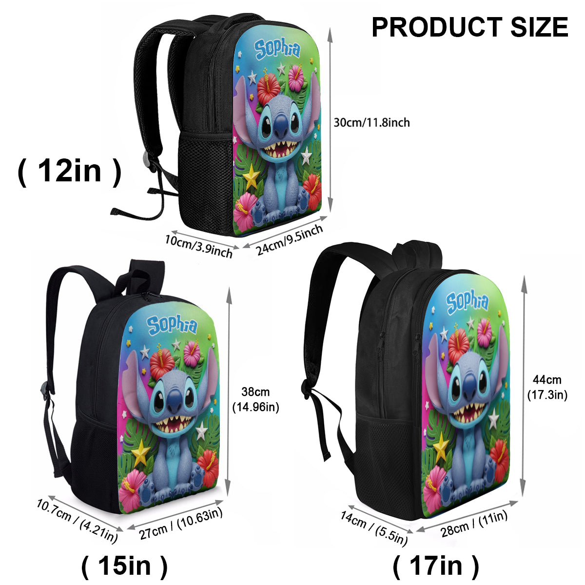 Blue Alien - Personalized Ohana Multifunctional Backpack