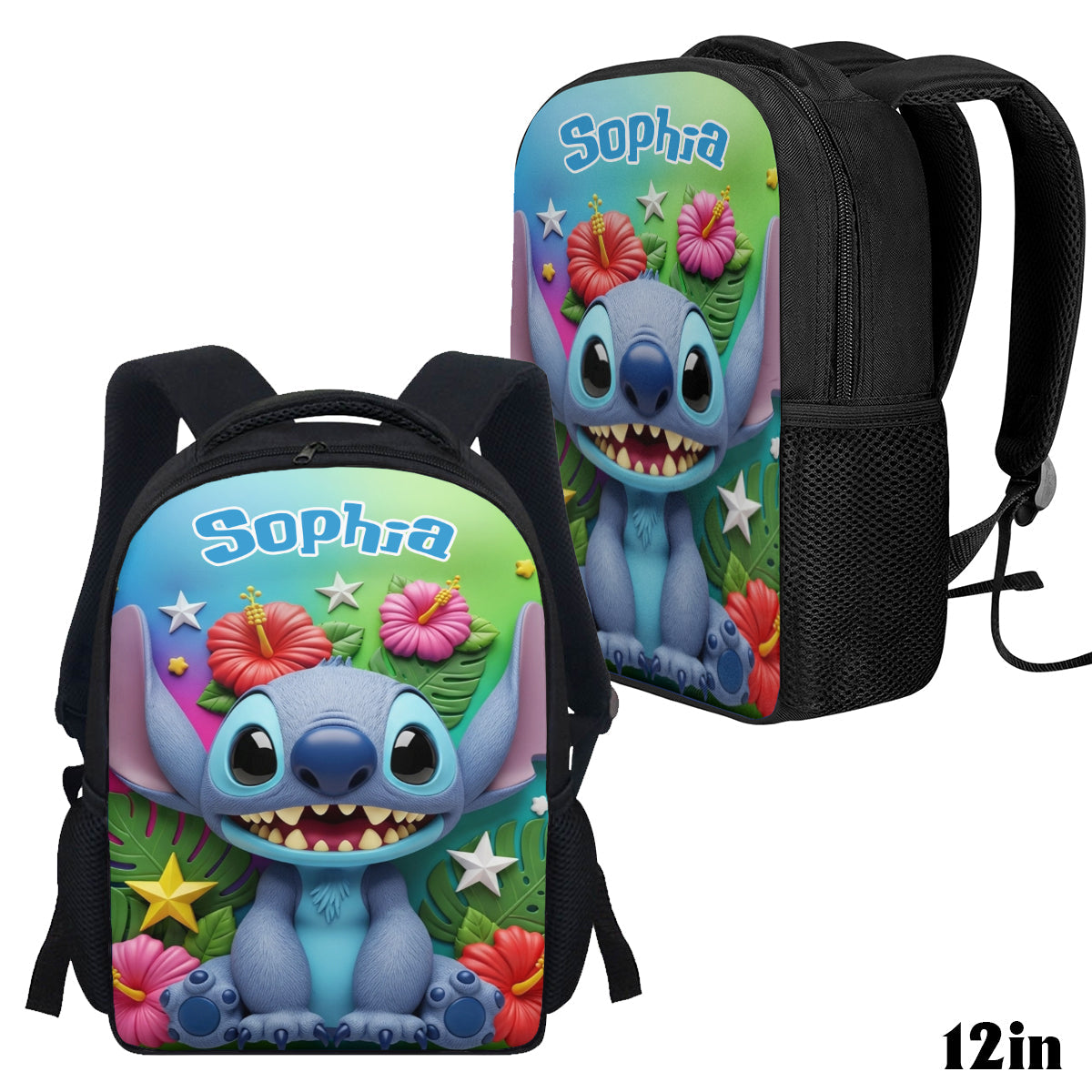 Blue Alien - Personalized Ohana Multifunctional Backpack