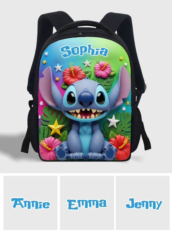 Blue Alien - Personalized Ohana Multifunctional Backpack