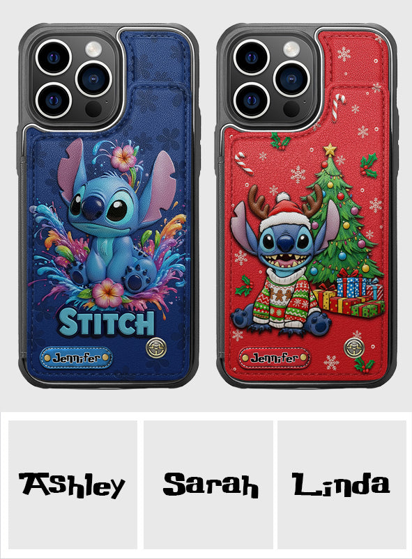 Blue Ohana - Personalized Ohana Fully Printed Wallet Phone Case