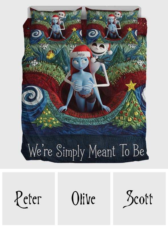 Gothic Holiday Love - Personalized Nightmare Bedding Set