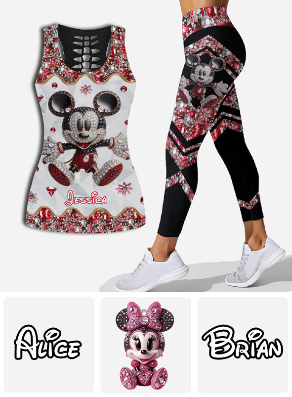 Magical Mouse - Personalized Mouse Hollow Tank Top and Leggings