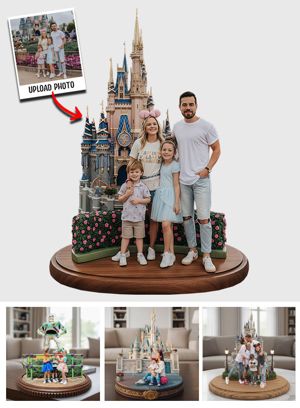 Any Photos Magical Trip - Personalized Mouse Custom Shaped Acrylic Plaque