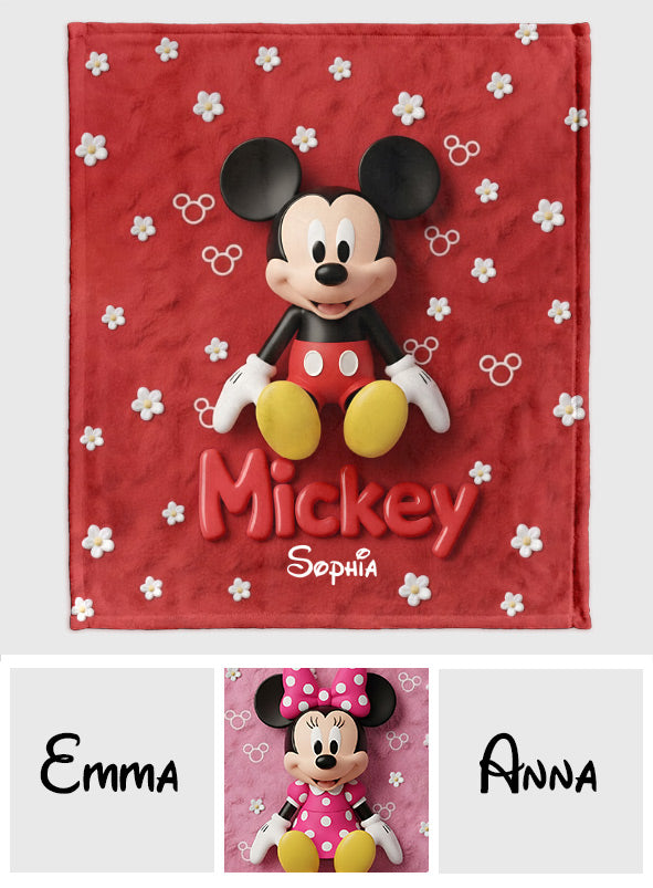 Magical Friends - Personalized Mouse Blanket