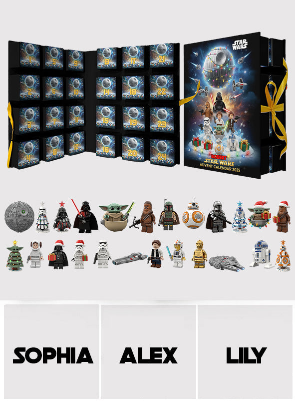 The Force Be With You - Personalized The Force Folded Advent Calendar With Ornaments