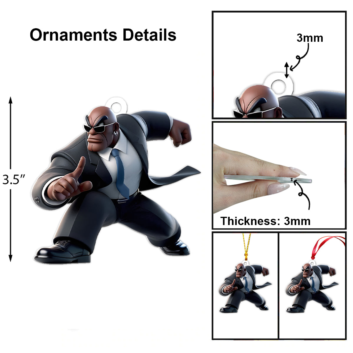 Cartoon Couple - Personalized Ohana Folded Advent Calendar With Ornaments