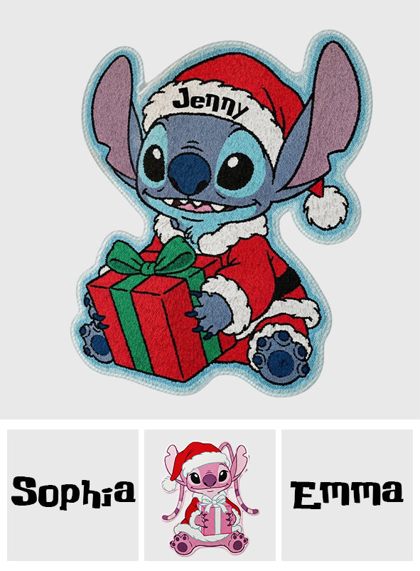 Merry Stitchmas - Personalized Ohana Non-Slip Tufted Rug