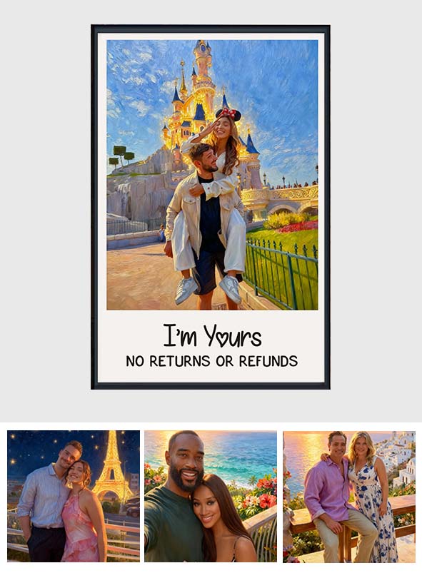 I'm Yours - Personalized Couple Canvas And Poster