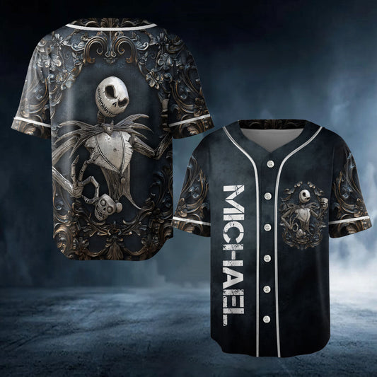 Black King - Personalized Nightmare Baseball Jersey