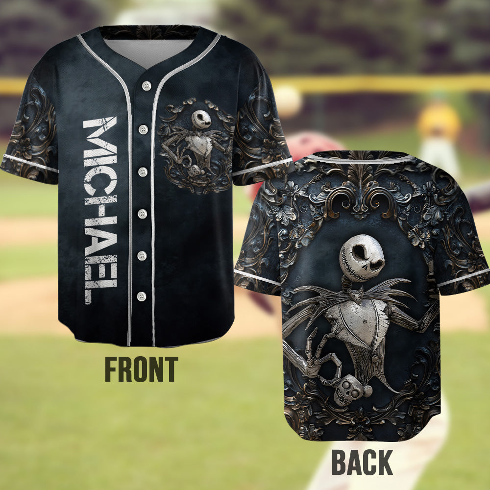 Black King - Personalized Nightmare Baseball Jersey