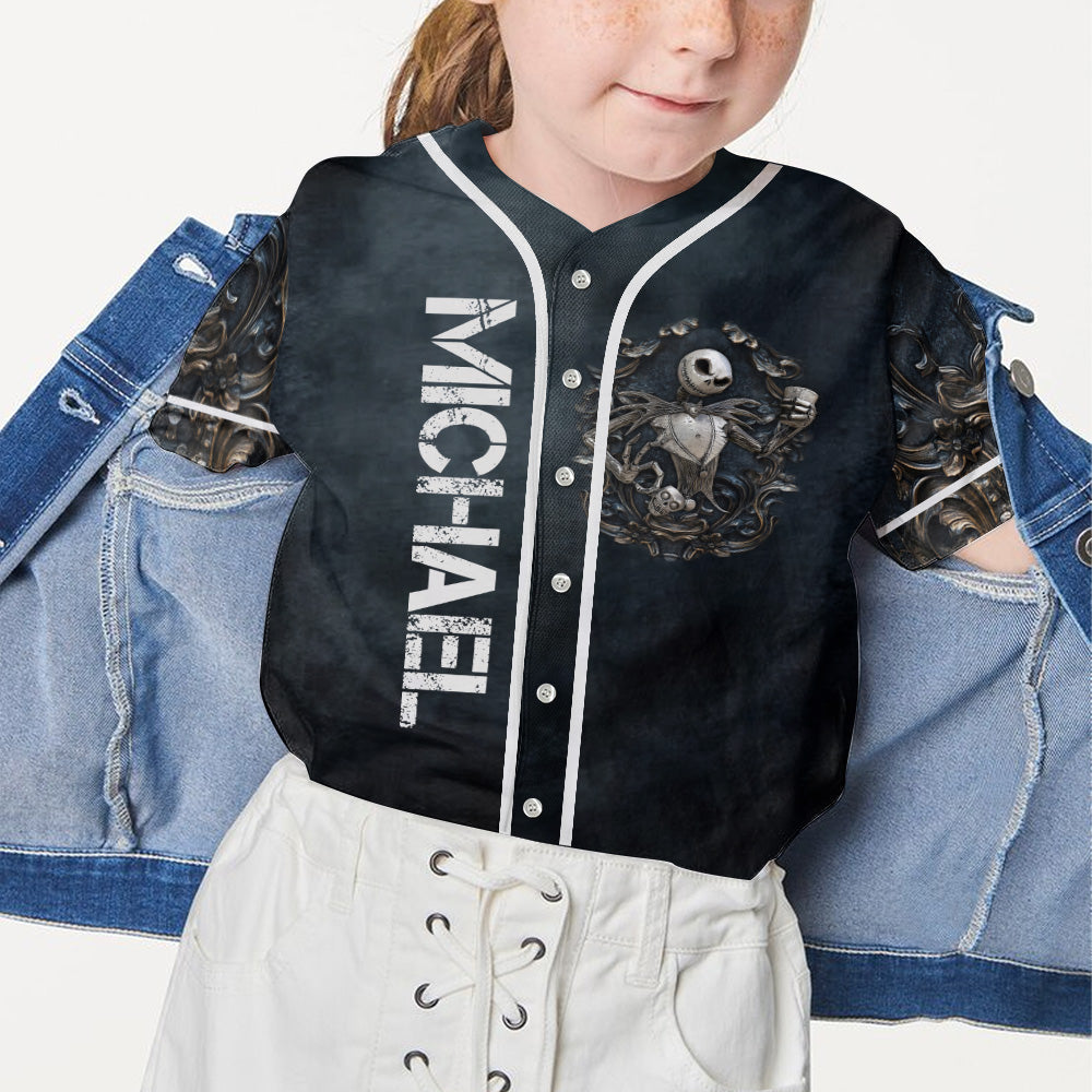 Black King - Personalized Nightmare Baseball Jersey