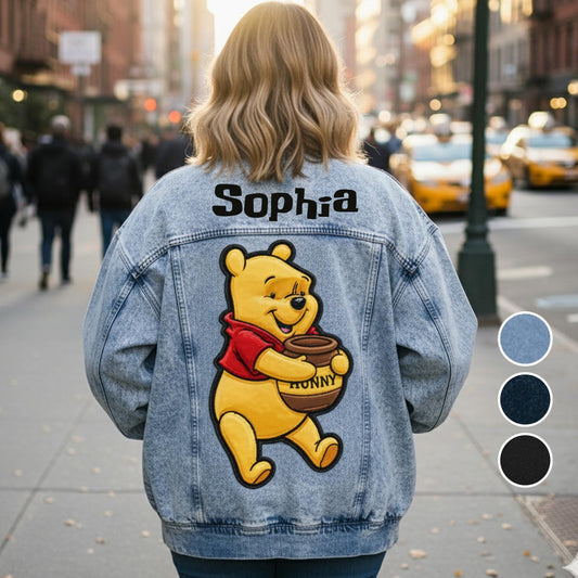 Yellow Bear - Personalized Mouse Bomber Jacket