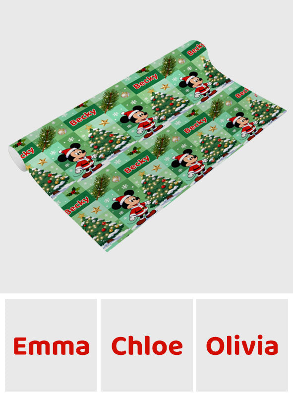 Magical Christmas - Personalized Mouse Wrapping Papers