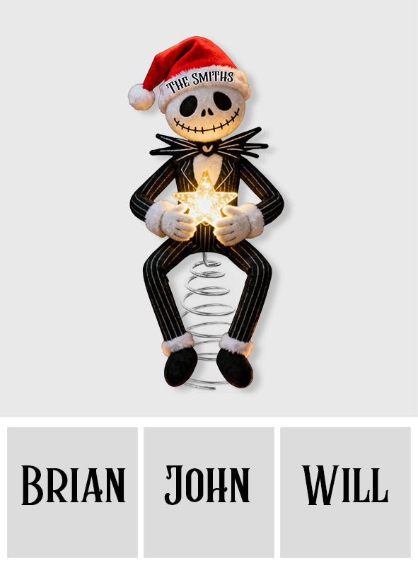 Before Christmas - Personalized Nightmare LED Light Tree Topper