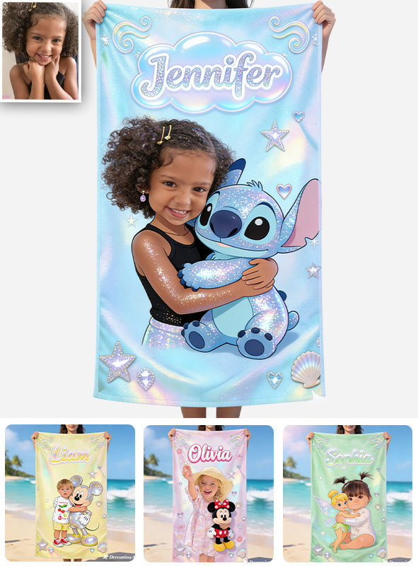 Cute Cartoon - Personalized Mouse Quick-dry Beach Towel/ Bath Towel