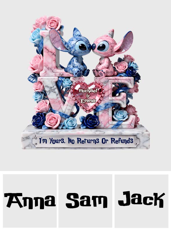 I'm Yours - Personalized Ohana Custom Shaped Acrylic Plaque