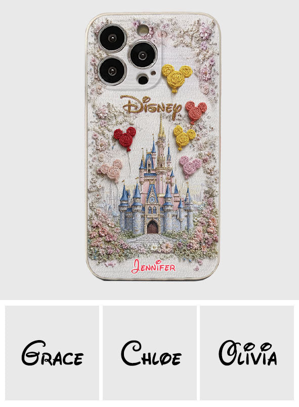 Magical Castle - Personalized Mouse Leather Phone Case