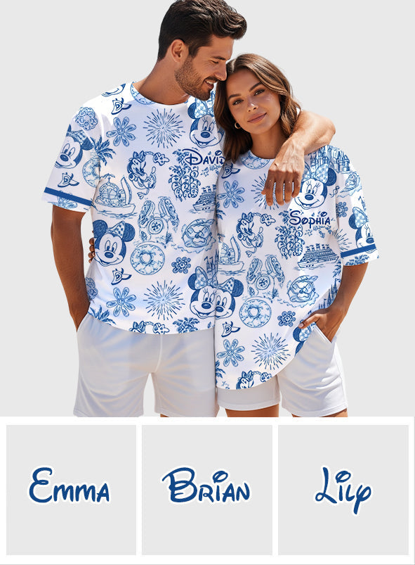 Magical Love Toile De Jouy - Personalized Mouse All Over Shirt